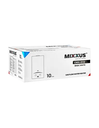 Газова колонка Mixxus GWH-0110 Basic White димохідна