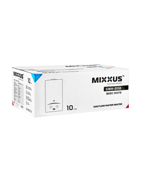 Газовая колонка Mixxus GWH-0110 Basic White дымоходная
