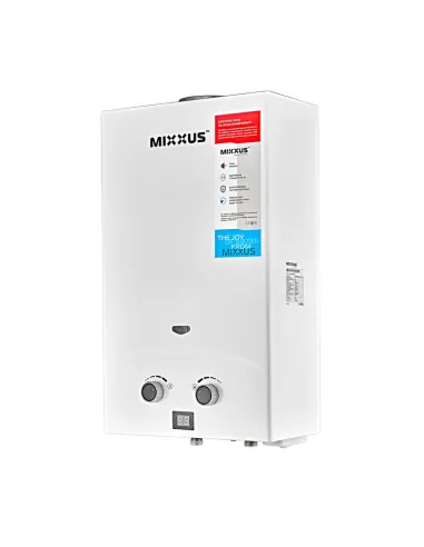 Газовая колонка Mixxus GWH-0110 Basic White дымоходная