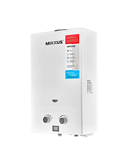 Газова колонка Mixxus GWH-0110 Basic White димохідна