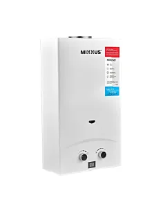 Газова колонка Mixxus GWH-0112 Basic White димохідна
