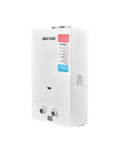 Газовая колонка Mixxus GWH-0112 Basic White дымоходная