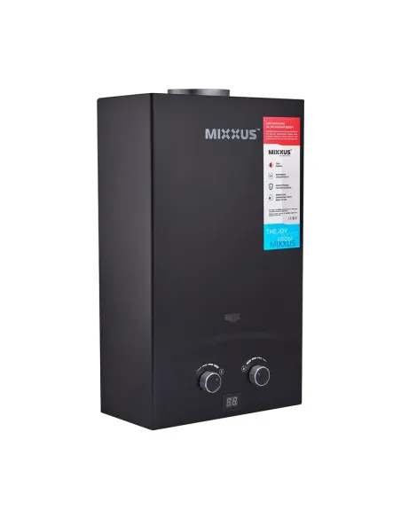 Газовая колонка Mixxus GWH-0210 Basic Black дымоходная