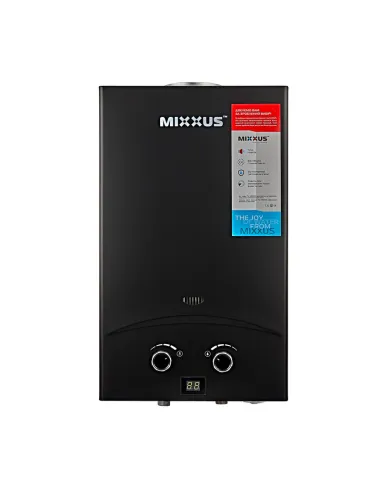 Газова колонка Mixxus GWH-0210 Basic Black димохідна