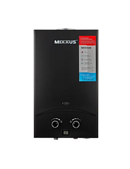 Газова колонка Mixxus GWH-0210 Basic Black димохідна