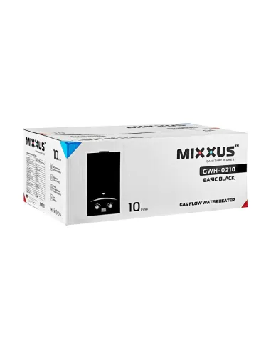 Газова колонка Mixxus GWH-0210 Basic Black димохідна