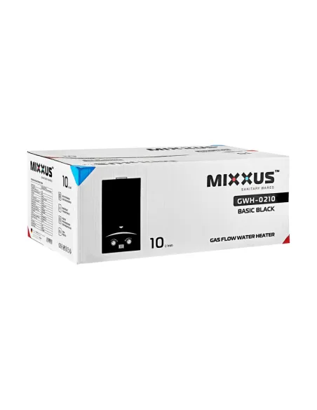 Газовая колонка Mixxus GWH-0210 Basic Black дымоходная