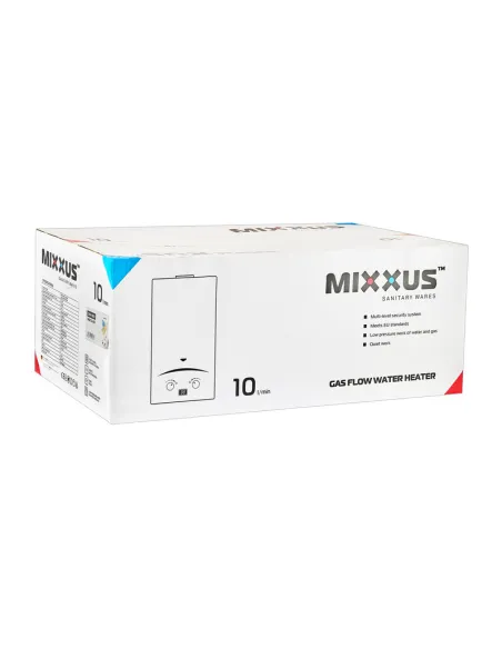 Газова колонка Mixxus GWH-0610 Basic Glass димохідна
