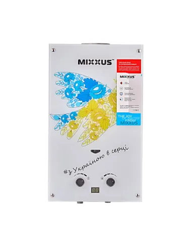 Газова колонка Mixxus GWH-0610 Basic Glass димохідна