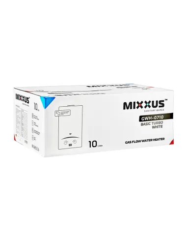 Газовая колонка Mixxus GWH-0710 Basic Turbo White турбированная