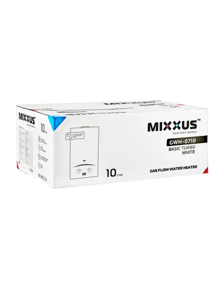 Газовая колонка Mixxus GWH-0710 Basic Turbo White турбированная
