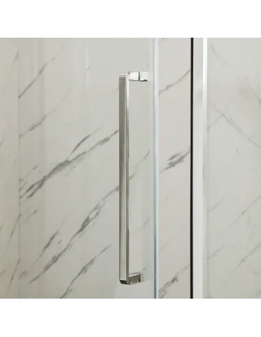 Душова кабіна без піддону Mixxus Premium Bevel SC01-90x90x195-TR Chrome, квадратна