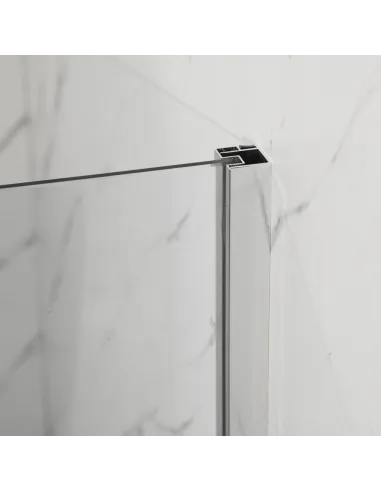 Душова кабіна без піддону Mixxus Premium Bevel SC01-90x90x195-TR Chrome, квадратна