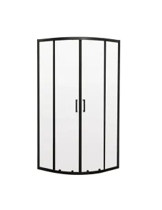 Душевая кабина без поддона Mixxus Premium Diverse SC01-90x90x195-TR Black, полукруглая