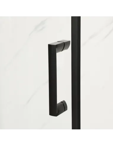 Душова кабіна без піддону Mixxus Premium Diverse SC01-90x90x195-TR Black, напівкругла