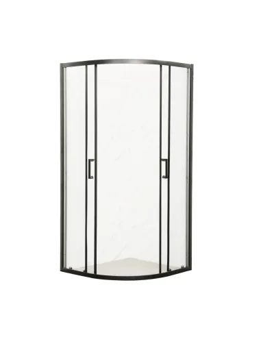 Душевая кабина без поддона Mixxus Premium Diverse SC01-90x90x195-TR Black, полукруглая