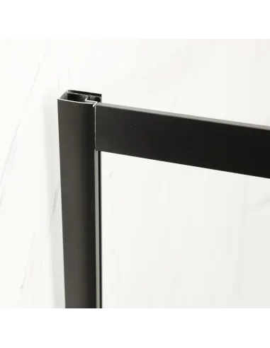 Душова кабіна без піддону Mixxus Premium Diverse SC01-90x90x195-TR Black, напівкругла