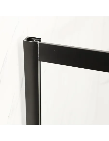 Душова кабіна без піддону Mixxus Premium Diverse SC01-90x90x195-TR Black, напівкругла