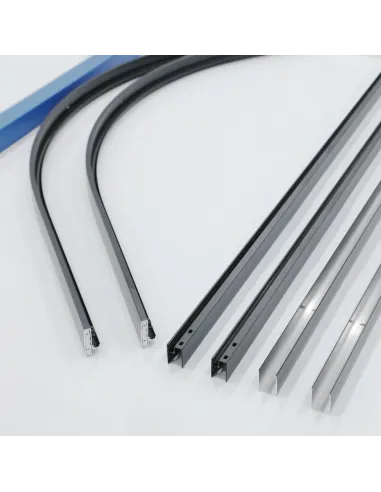 Душова кабіна без піддону Mixxus Premium Diverse SC01-90x90x195-TR Black, напівкругла