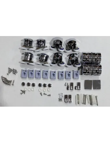 Душевая кабина без поддона Mixxus Premium Diverse SC01-90x90x195-TR Chrome, полукруглая