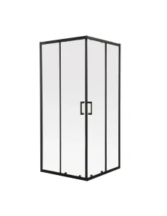 Душова кабіна без піддону Mixxus Premium Diverse SC02-90x90x195-TR Black, квадратна