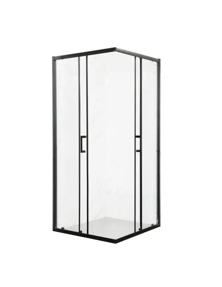 Душова кабіна без піддону Mixxus Premium Diverse SC02-90x90x195-TR Black, квадратна Душова кабіна без піддону Mixxus Premium Diverse SC02-90x90x195-TR Black, квадратна