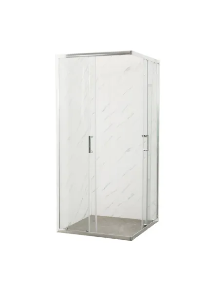 Душевая кабина без поддона Mixxus Premium Diverse SC02-90x90x195-TR Chrome, квадратная