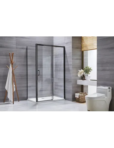 Душевая кабина без поддона Mixxus Premium Diverse SC03-100x80x195-TR Black, прямоугольная