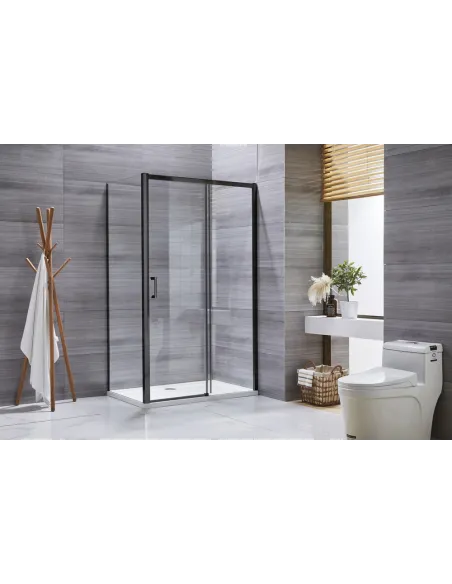 Душевая кабина без поддона Mixxus Premium Diverse SC03-100x80x195-TR Black, прямоугольная