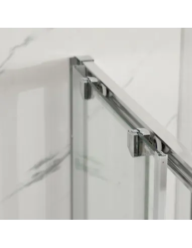 Душова кабіна без піддону Mixxus Premium Diverse SC03-100x80x195-TR Chrome, прямокутна