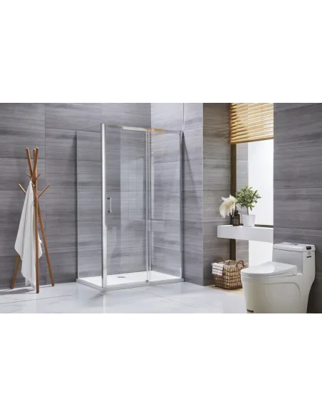 Душевая кабина без поддона Mixxus Premium Diverse SC03-100x80x195-TR Chrome, прямоугольная