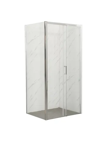 Душевая кабина без поддона Mixxus Premium Diverse SC03-100x80x195-TR Chrome, прямоугольная