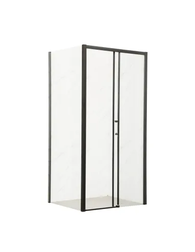 Душова кабіна без піддону Mixxus Premium Diverse SC03-120x80x195-TR Black, прямокутна