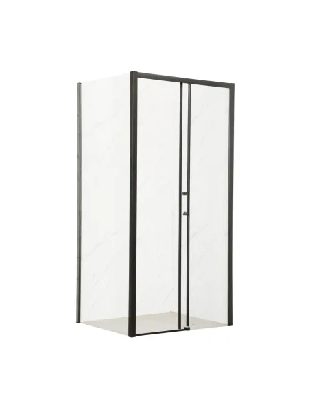 Душова кабіна без піддону Mixxus Premium Diverse SC03-120x80x195-TR Black, прямокутна