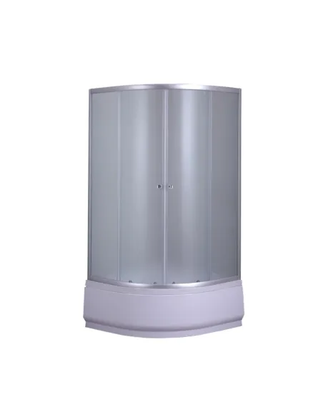 Душевая кабина с высоким поддоном Mixxus Plain SCT01-90x90x195-FB Satin, полукруглая Душевая кабина с высоким поддоном Mixxus Plain SCT01-90x90x195-FB Satin, полукруглая