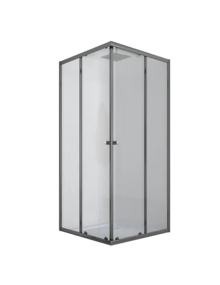 Душевая кабина с низким поддоном Mixxus Cubic SCT01-90x90x195-TR Graphite, квадратная Душевая кабина с низким поддоном Mixxus Cubic SCT01-90x90x195-TR Graphite, квадратная