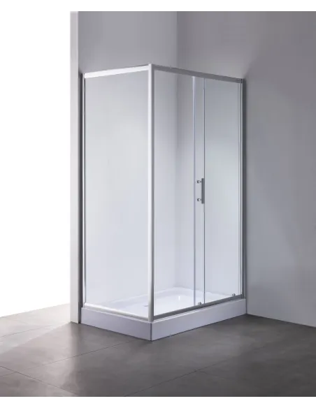 Душевая кабина с низким поддоном Mixxus Hard SCT01-120x80x198-TR Chrome, прямоугольная