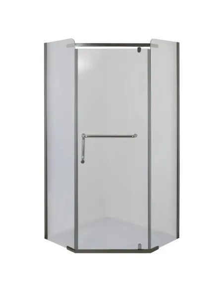 Душевая кабина с низким поддоном Mixxus Lines SCT01-90x90x198-TR Graphite, пятиугольная