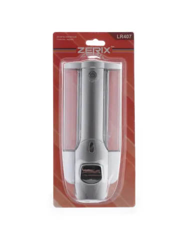 Дозатор рідкого мила Zerix LR407 ZX2718 настінний, сірий