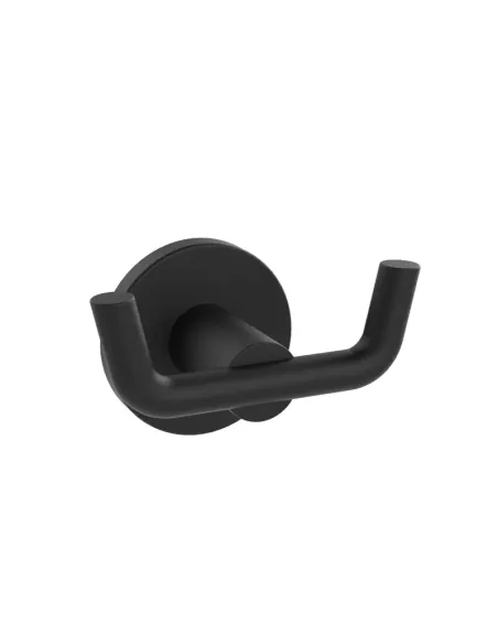 Гачок для рушників Zerix Delux M1305-2A ZX4650 Black подвійний