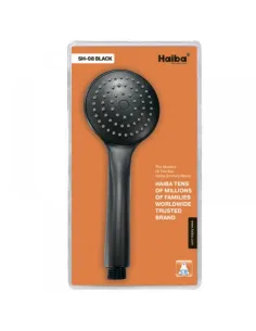 Лейка для ручного душа Haiba SH-08 Black, 1 режим