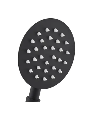 Лійка для ручного душу Mixxus SH-01.SUS Black, нержавіюча сталь, 1 режим