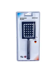 Лейка для ручного душа Mixxus SH-02.SUS Black, нержавеющая сталь, 1 режим