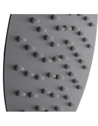 Лійка тропічний душ Mixxus SH-04 Black, нержавіюча сталь, кругла