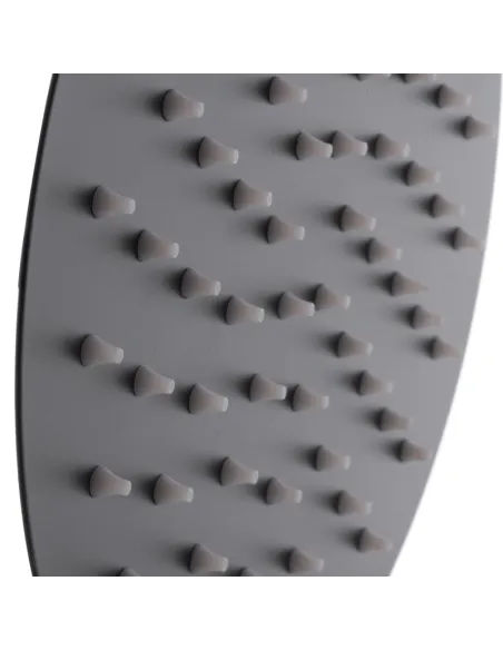 Лейка тропический душ Mixxus SH-04 Black, нержавеющая сталь, круглая