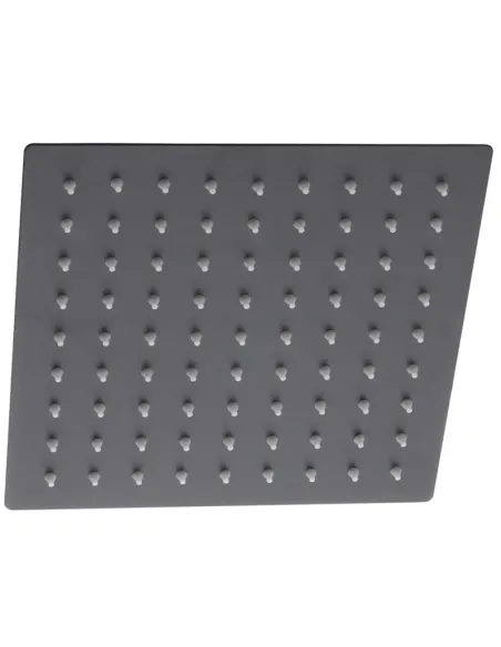 Лійка тропічний душ Mixxus SH-06 Black 200x200 мм, нержавіюча сталь, квадратна
