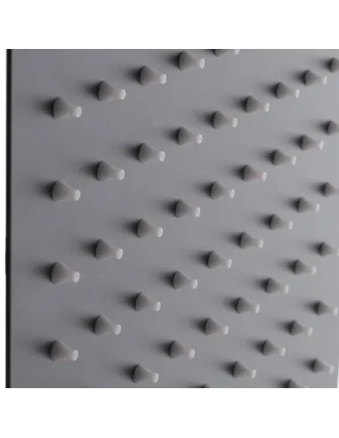 Лійка тропічний душ Mixxus SH-06 Black 200x200 мм, нержавіюча сталь, квадратна