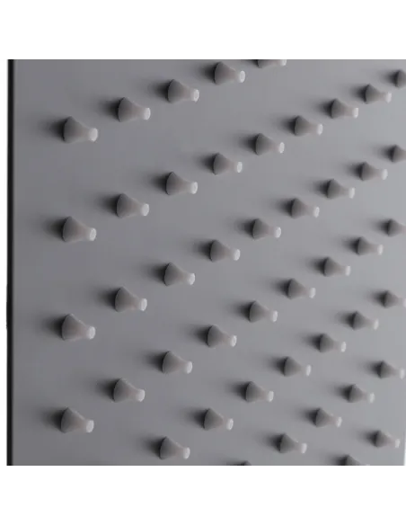 Лійка тропічний душ Mixxus SH-06 Black 200x200 мм, нержавіюча сталь, квадратна