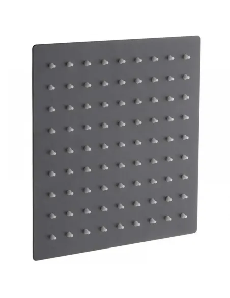 Лійка тропічний душ Mixxus SH-06 SUS304 Black 200x200 мм, нержавіюча сталь, квадратна