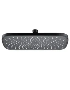 Лейка тропический душ Mixxus SH-18-OH Black 300x200 мм, прямоугольная